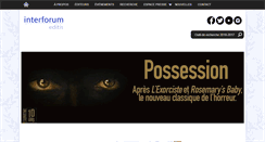 Desktop Screenshot of interforumcanadapresse.qc.ca